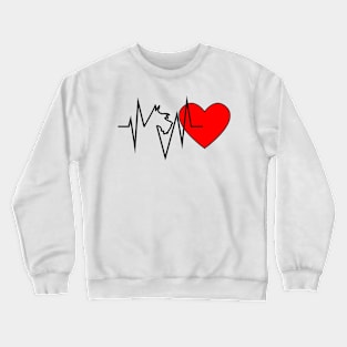 Schnauzer Heartbeat Crewneck Sweatshirt